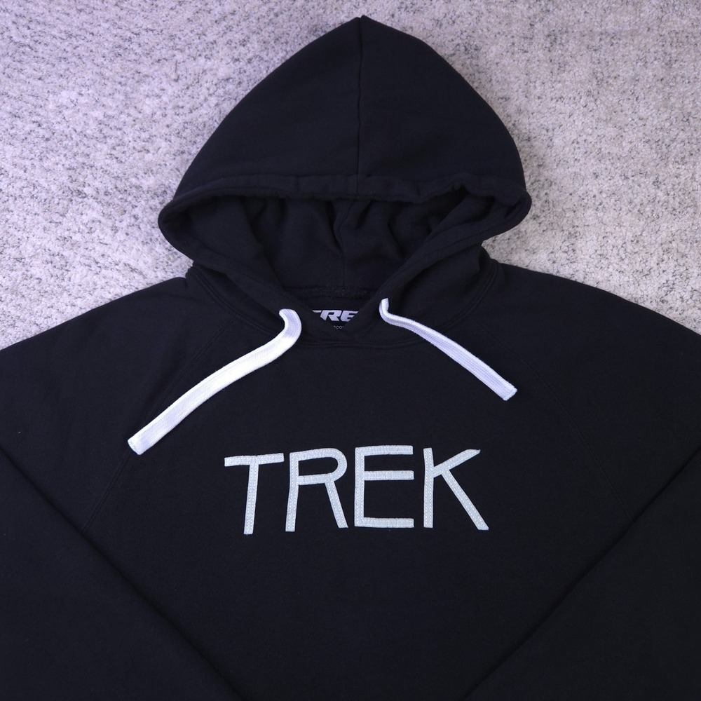 Trek Hoodie Mens XXL Pullover Sweatshirt Fleece Bicycles Cycling Black Logo
